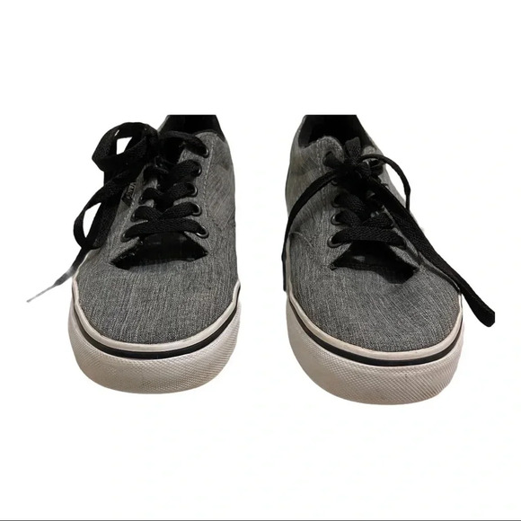 Vans Off The Wall Grey Herringbone Skate Shoe - Picture 5 of 10
